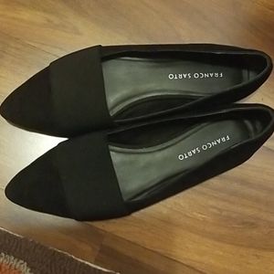 Franco Sarto flat black shoes